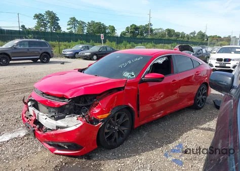 2020 Honda Civic Sport from USA, damaged, VIN 2HGFC2F86LH515418